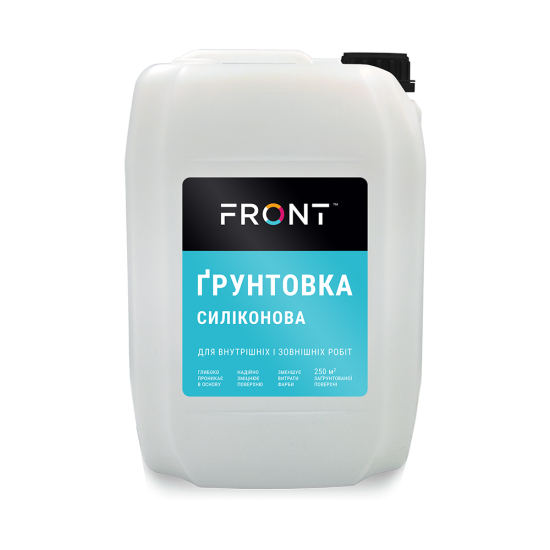 Ґрунтовка СИЛІКОНОВА, FRONT, безбарвна, 5л.